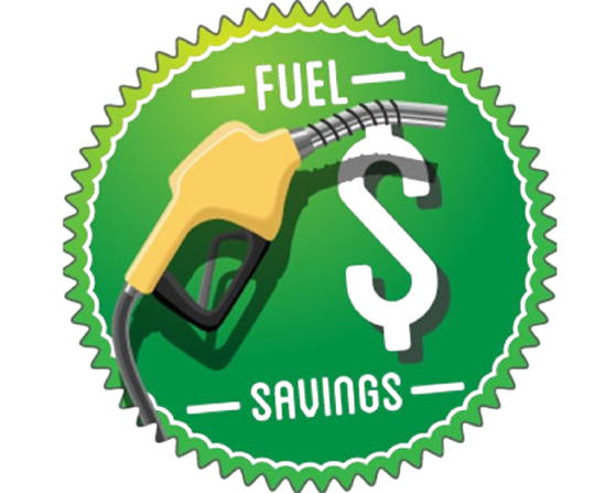 Clean energy and fuel savings illustration