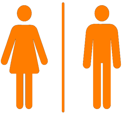 Men's + Women's Toilets